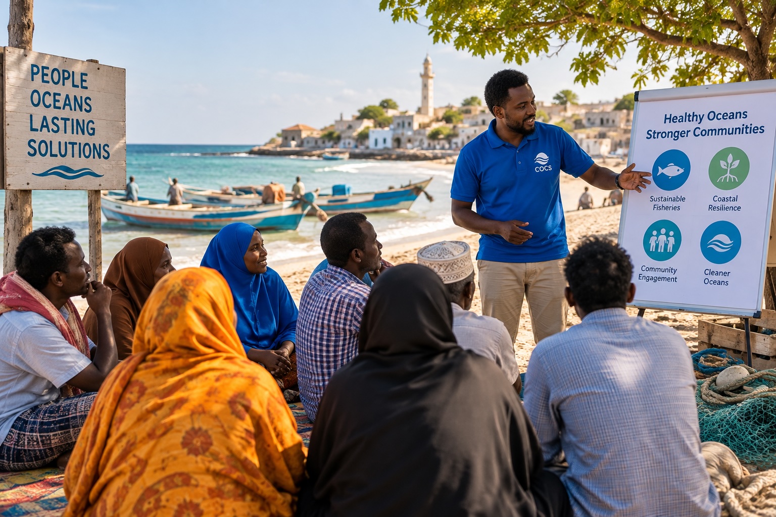 Coastal community engagement on sustainable fisheries and ocean resilience in Somalia